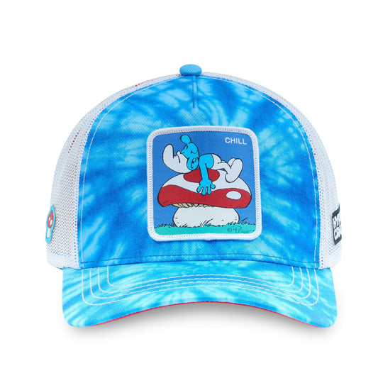 HYPNOCRAZY Smurfs Mushroom Chill Snapback Trucker Hat